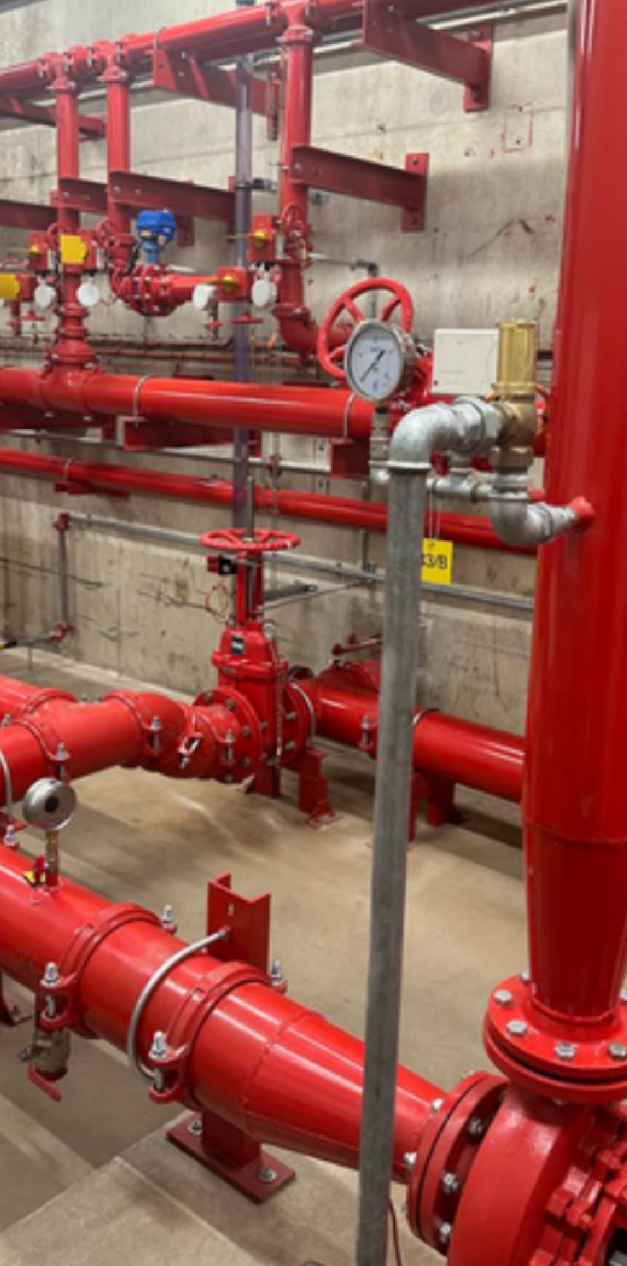 Réseau sprinkler incendie installé par DELTA